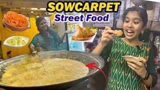 Tasting Different STREET FOOD from Sowcarpet || Chennai Food Hunt️ || Ammu Times ||