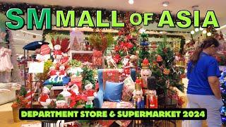 [4K] SM MALL OF ASIA - DEPARTMENT STORE AND HYPERMARKET TOUR  2024