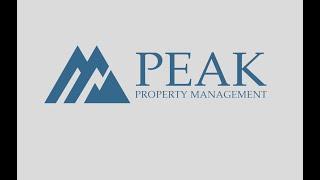 Welcome to Peak Property Management!