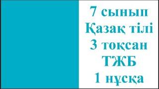 7 сынып Қазақ тілі 3 тоқсан ТЖБ 4 нұсқа