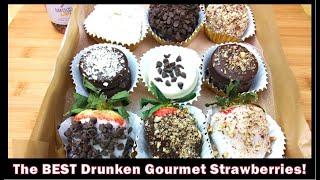 The BEST Homemade Drunken Gourmet Strawberries! (Budget- Friendly Gift Idea!)