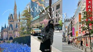 JAPAN DIARIES  ep.03  Tokyo Disneyland, Ueno, Odaiba beach, Cosmetics, A5 beef, Stationery shops