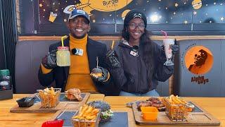 Burger Tunes Lefkoşa Signature Black Burger, Mini Tunes and Hot Wings with Fatou Bojang