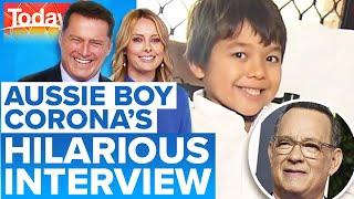 Aussie boy's hilarious response to Tom Hanks' vintage gift | Today Show Australia