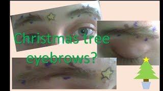 I tried the Christmas eyebrow trend//The twelve days of Sophie 2017