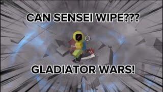 When SENSEINOOB fights in GLADIATOR WARS in The Strongest Battlegrounds.... (SOLO WIPE)