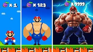 Evolution of MUSCLE Mario in Super Mario Bros.