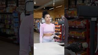 Cashier intimidated ￼by Pretty Customer! #shorts #gasstation