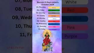 Thanks for 1.5k likes Navaratri Colors | 9 Days, 9 Colors | #navratri #navratricolours 2024