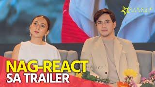 Kathryn Bernardo at Alden Richards, nag-react sa trailer ng Hello, Love, Again