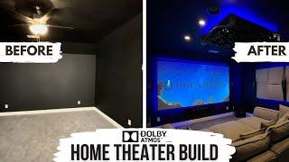 FULL INSTALL: 133" 4K Zero Edge, Epson 12000, Focal 5.1.2 Atmos Home Theater BUILD - Mckinney Texas