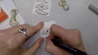 #Ink_Zen Marathon - DragonEye and Katerpy tangles by Alena Light