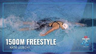 Ledecky Starts off The Night With Impressive Win in 1500M Free | 2023 TYR Pro Swim Series Knoxville