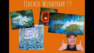 DAS habe ich nicht erwartet - EURE Seerosen-Bilder auf YT  | Kunst | Tutorial