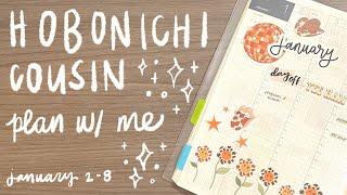 hobonichi cousin plan with me  // first week of 2023!!