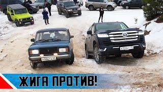 ЧЕМПИОН битвы ТАЗОВ против джипов! Toyota Land Cruiser 300, Jimny, BMW, Range Rover бездорожье 2022