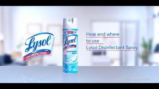 How and where to use Lysol Disinfectant Spray