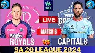 Paarl Royals vs Pretoria Capitals | PR vs PC | 6th Match of SA20 League 2024 | Live Match Today