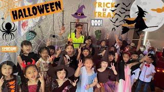 Ep. 3 Char Char in Unikids Halloween Party ft. Unikiddos & teachers | Kids Educational video |