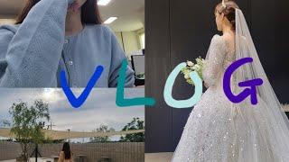 vlog #7 infp 직장인브이로그 | 피부관리 | 웨딩드레스 | esc2카페 | 보이저 | 가을옷 언박싱 | 이상해씨화분만들기