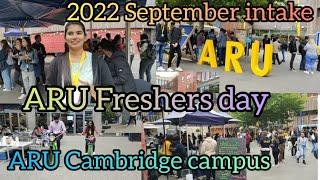 Anglia Ruskin University Cambridge campus Freshers day |2022 September intake| campus vlog