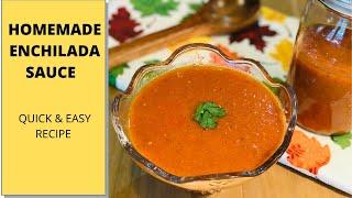 Enchilada Sauce | Easy Homemade Mexican Enchilada Sauce Recipe