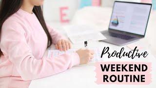 Productive Weekend Routine | How I manage my time and balance study & self care!