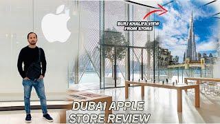 Dubai Mall Apple Store Review - Best Apple Store in World - Burj Khalifa View from Apple Store