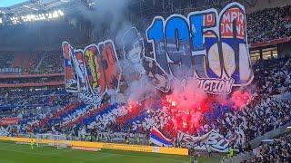 Ambiance OL 2-2 Auxerre | 27 octobre 2024 | Parc Olympique Lyonnais | Joyeux 15 ans Lyon 1950 ️