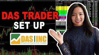 DAS Trader Pro Set Up- Day Trading Platform Tutorial (Chart Settings, Level 2, DAS Trader Hotkeys)