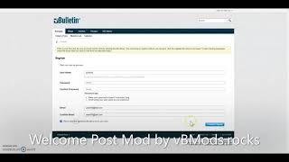 vBulletin 5 Plugin: Automatic Welcome Post for New Users
