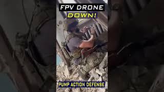 Russian Soldier Shoots Down FPV Drone with Shotgun #drones #shotgun #defense