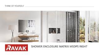 RAVAK installation instructions - MSDPS shower door with a fixed wall