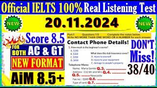 IELTS LISTENING PRACTICE TEST 2024 WITH ANSWERS | 20.11.2024