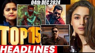 Top 15 Big News of Bollywood | 4th DECEMBER 2024 | Salman Khan , Ramayana, Sunny Deol, Amir Khan