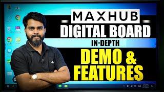 MaxHub Digital Board Complete Demo in Hindi | MaxHub Smart Board Features @SmartInfovision