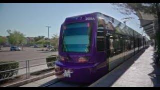 Valley Metro Light Rail: Siemens S700 203 From Mesa to Downtown Phoenix