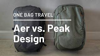 Aer Travel Pack 3 vs. Peak Design Travel Backpack  - One Bag Travel Legends Compared!