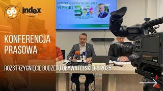 Konferencja prasowa dotycząca rozstrzygnięć Budżetu Obywatelskiego 2025