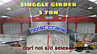 OVERHEAD CRANE SINGGLE GIRDER 5 TON