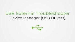 Seagate USB External Troubleshooter  - Device Manager