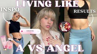 LIVING LIKE A VICTORIAS SECRET MODEL (workouts, angel makeup, daily routine, skincare & hair!)