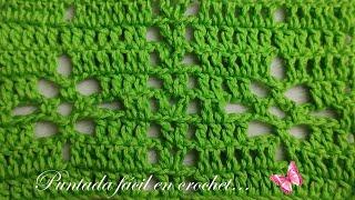 PUNTADA MUY FÁCIL DE TEJER en crochet PASO A PASO