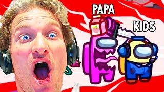 HIDE AND SEEK IN AMONG US *Papa Won* (hilarious) ...Gaming w/ The Norris Nuts