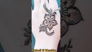 Simple bail mehndi design for baby girl ️ | #simplemehndi #shorts