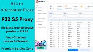 911. re Alternative: 922 S5 Proxy || How To Buy Socks5 Residential || Premium Service Zone