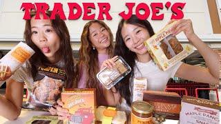 We Tried EVERY Trader Joes Fall Flavored Snacks!! (SO GOOD)