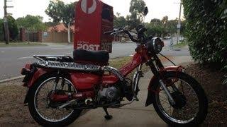 Postie Bike Review! Honda CT110! Australia Post Bike!