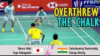 OVERTHREW THE CHALK | Takuro Hoki/Yugo Kobayashi VS Satwiksairaj Rankireddy/Chirag Shetty