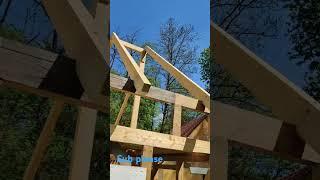 Building a Tiny House with Timber Frame! (Step by Step)
